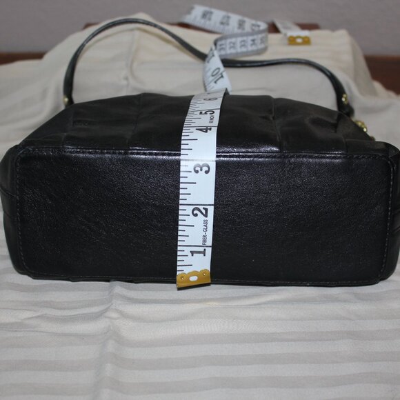 Coach Madison Leather Satchel Black EUC - Picture 9 of 10